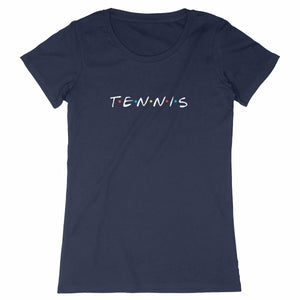 T-shirt Tennis friends blanc Femme