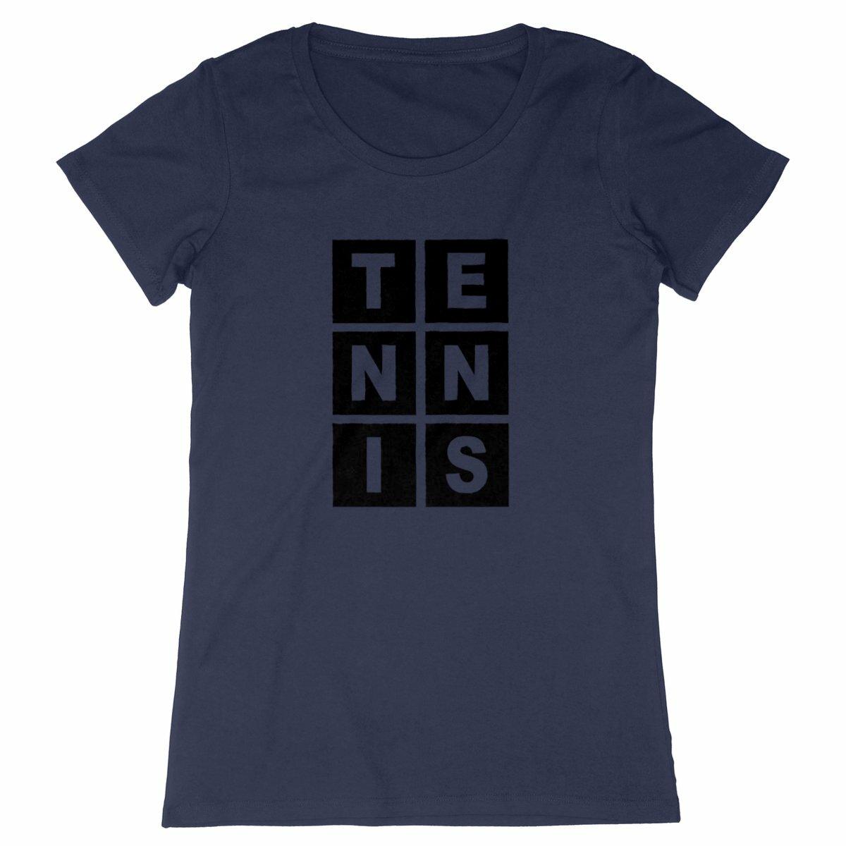 T-shirt Lettres TENNIS Femme