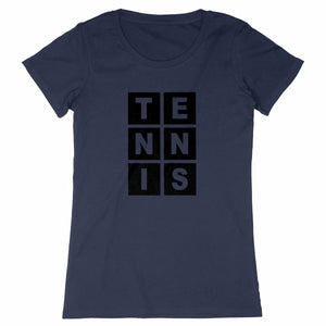 T-shirt Lettres TENNIS Femme