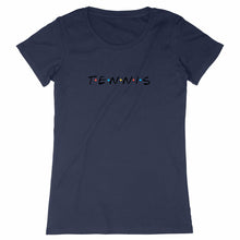 Charger l&#39;image dans la galerie, T-shirt Tennis friends noir Femme
