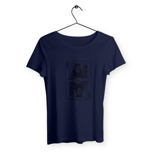 T-shirt carte Queen of the court Femme