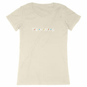 T-shirt Tennis friends blanc Femme