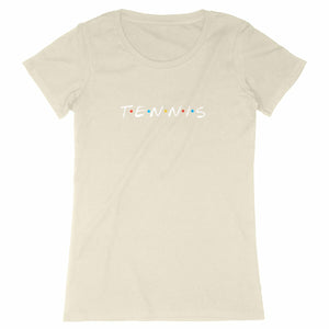 T-shirt Tennis friends blanc Femme