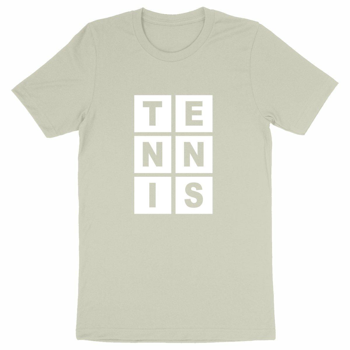 T-shirt Lettres TENNIS blanc Homme