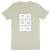 T-shirt Lettres TENNIS blanc Homme