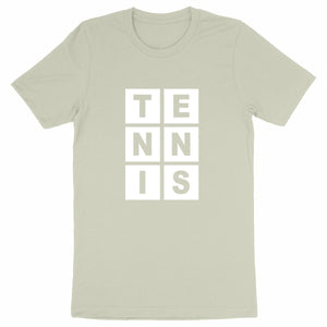 T-shirt Lettres TENNIS blanc Homme