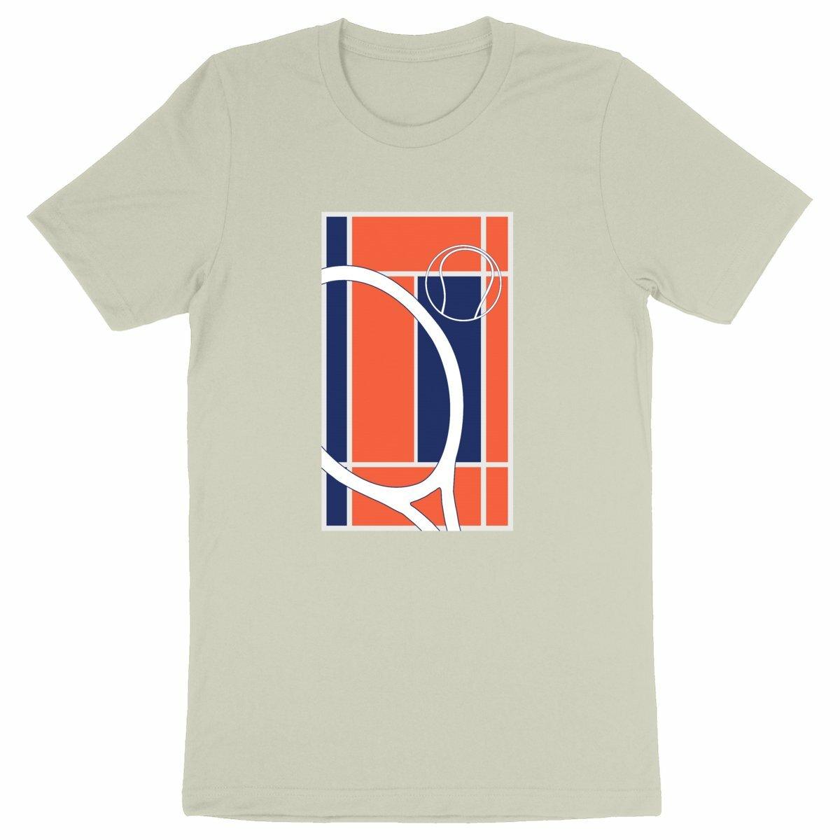 T-shirt terrain tennis orange Homme