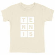 Letters T E N N I S white Child