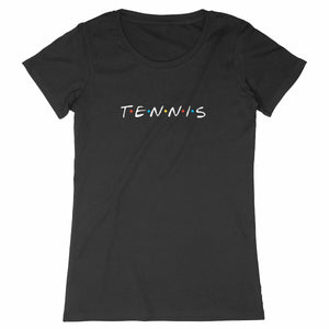 T-shirt Tennis friends blanc Femme