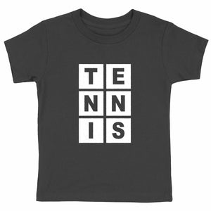 Lettres T E N N I S blanc Enfant