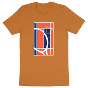 T-shirt terrain tennis orange Homme