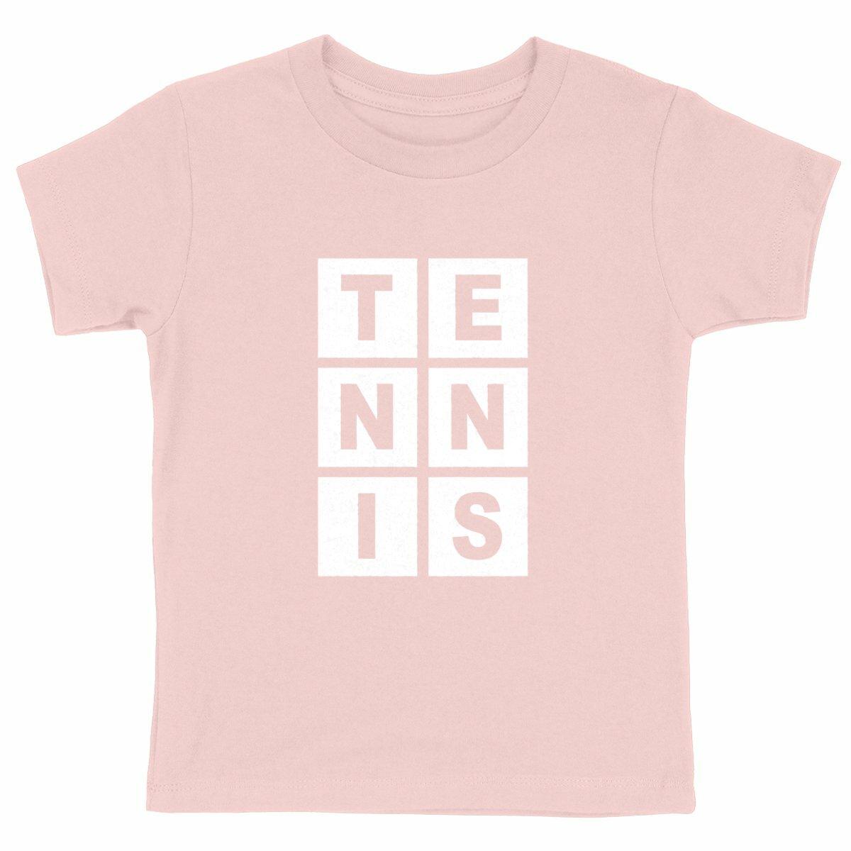 Lettres T E N N I S blanc Enfant