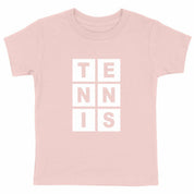 Letters T E N N I S white Child