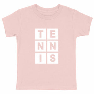 Lettres T E N N I S blanc Enfant