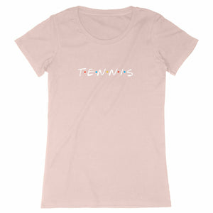 T-shirt Tennis friends blanc Femme