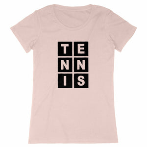 T-shirt Lettres TENNIS Femme