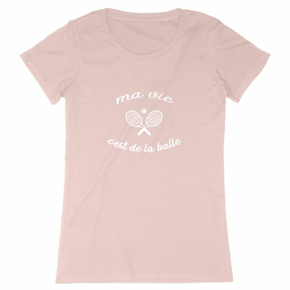 T-shirt Ma vie cest de la balle Femme