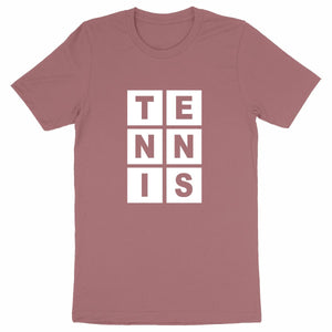 T-shirt Lettres TENNIS blanc Homme