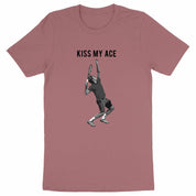 T-shirt Kiss my ace Noir Blanc Homme