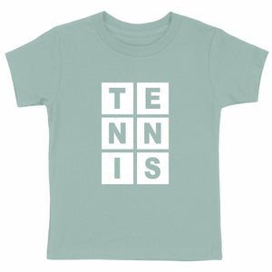 Lettres T E N N I S blanc Enfant