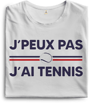 T-shirt J'peux pas j'ai tennis Balle blanche Homme