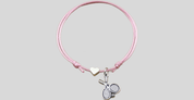 Bracelet Balle et Raquettes de tennis & petit coeur