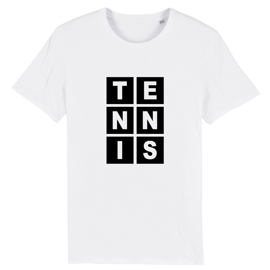 T-shirt Lettres TENNIS noir Homme