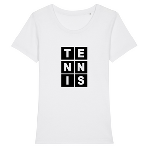 T-shirt Lettres TENNIS Femme