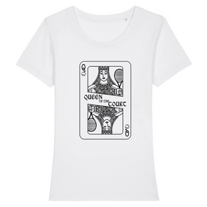 T-shirt carte Queen of the court Femme
