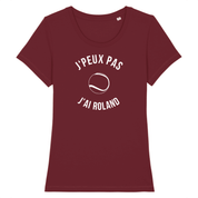 T-shirt J'peux pas j'ai Roland Blanc Femme