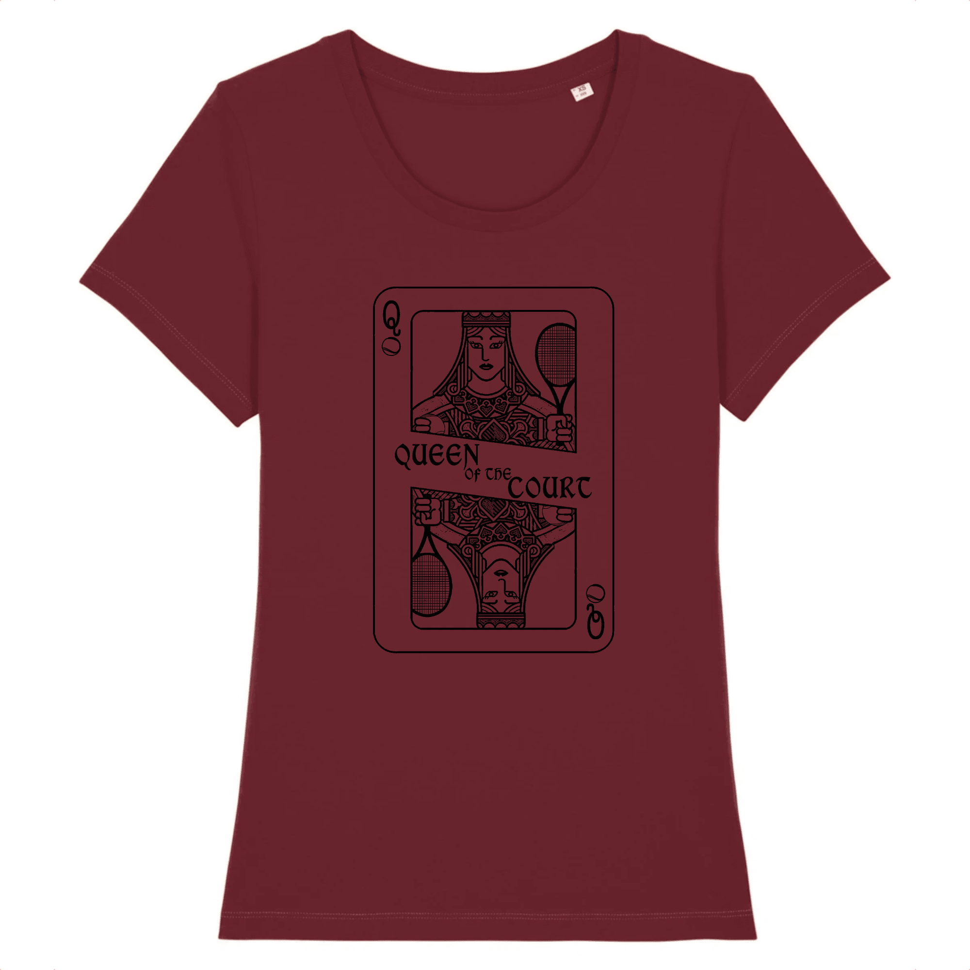 T-shirt carte Queen of the court Femme