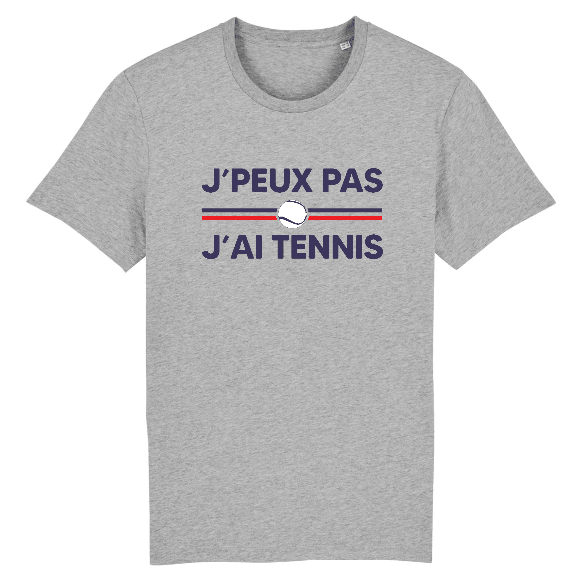 T-shirt J'peux pas j'ai tennis Balle blanche Homme