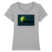 T-shirt Photo Balle de tennis fond dark Femme