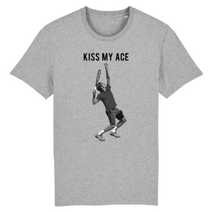 T-shirt Kiss my ace Noir Blanc Homme