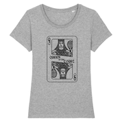 T-shirt carte Queen of the court Femme