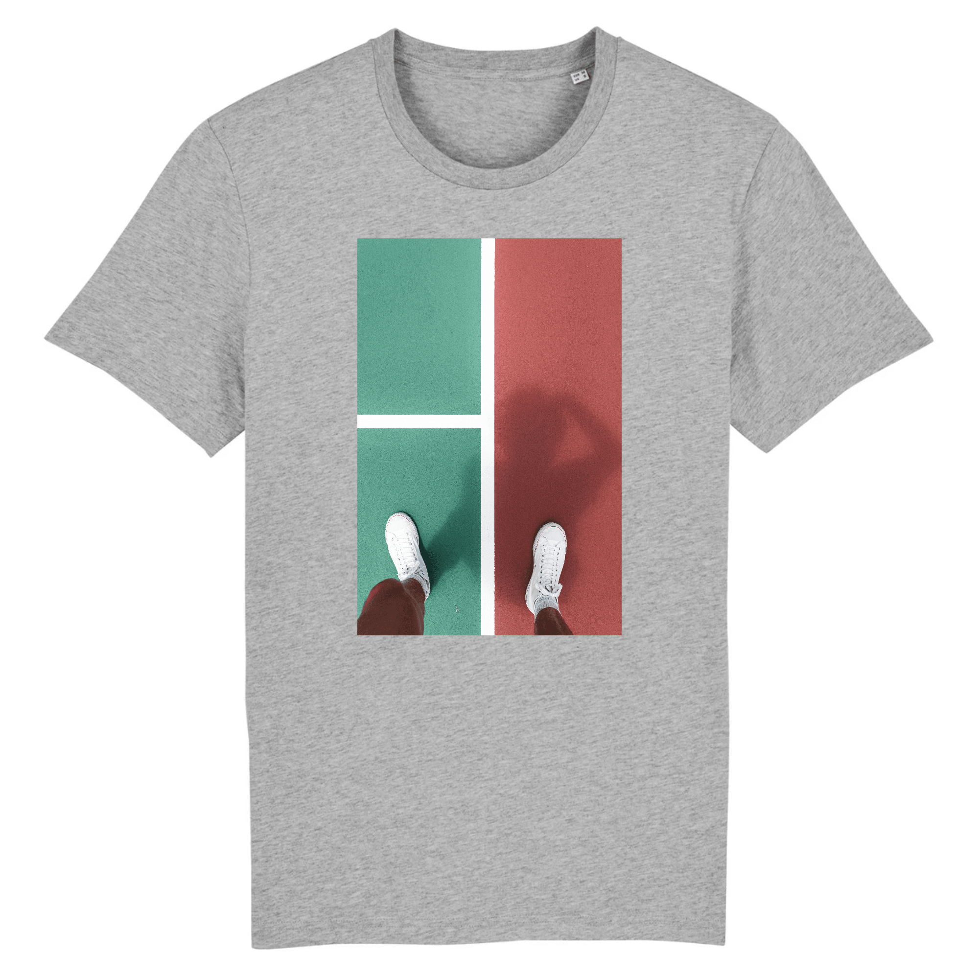 T-shirt Terrain tennis rouge & vert Homme