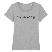 Charger l&#39;image dans la galerie, T-shirt Tennis friends noir Femme
