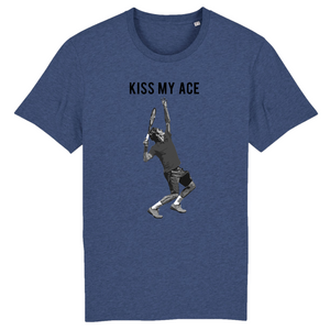 T-shirt Kiss my ace Noir Blanc Homme
