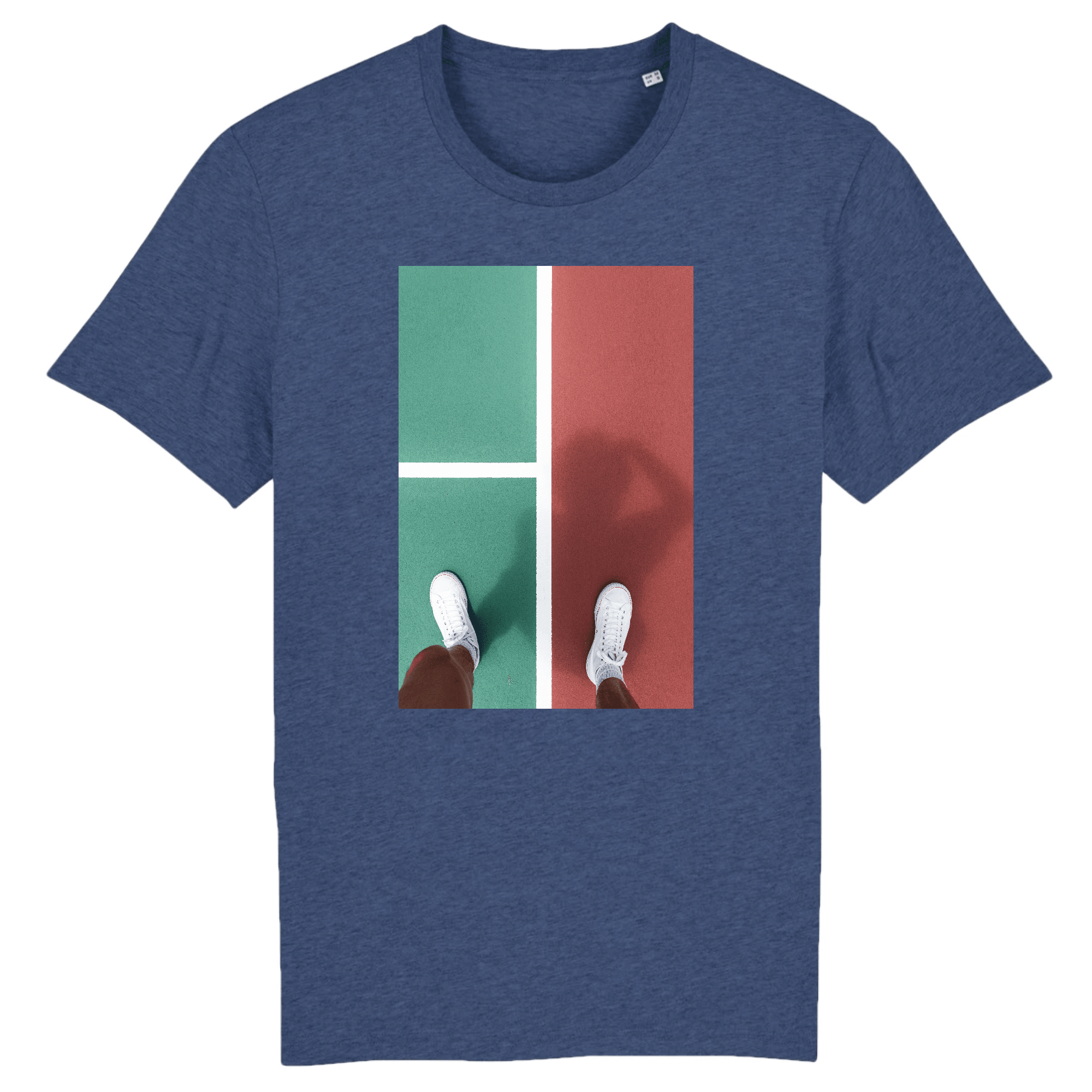 T-shirt Terrain tennis rouge & vert Homme