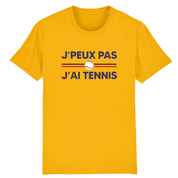T-shirt J'peux pas j'ai tennis Balle blanche Homme