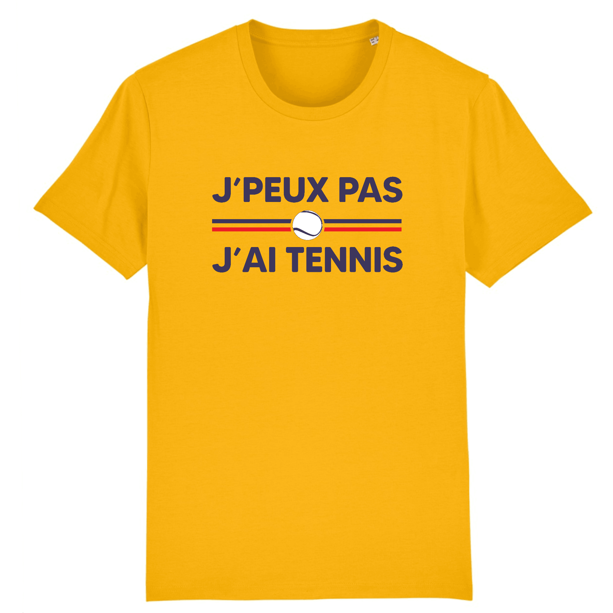 T-shirt J'peux pas j'ai tennis Balle blanche Homme