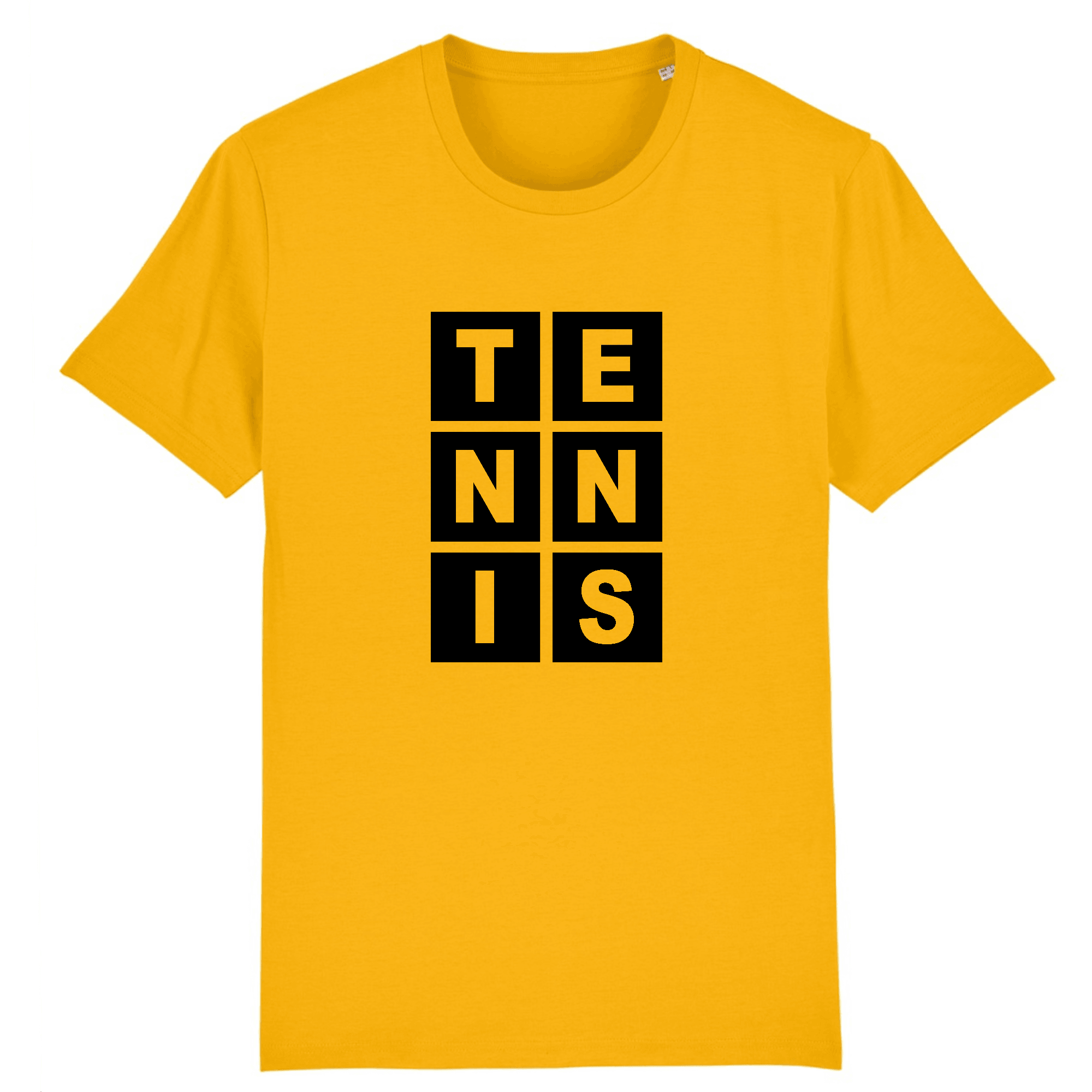 T-shirt Lettres TENNIS noir Homme