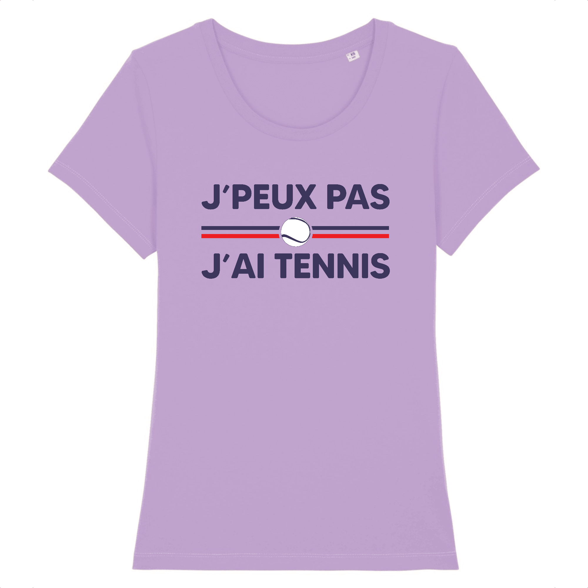 T-shirt J'peux pas j'ai tennis Balle blanche Femme