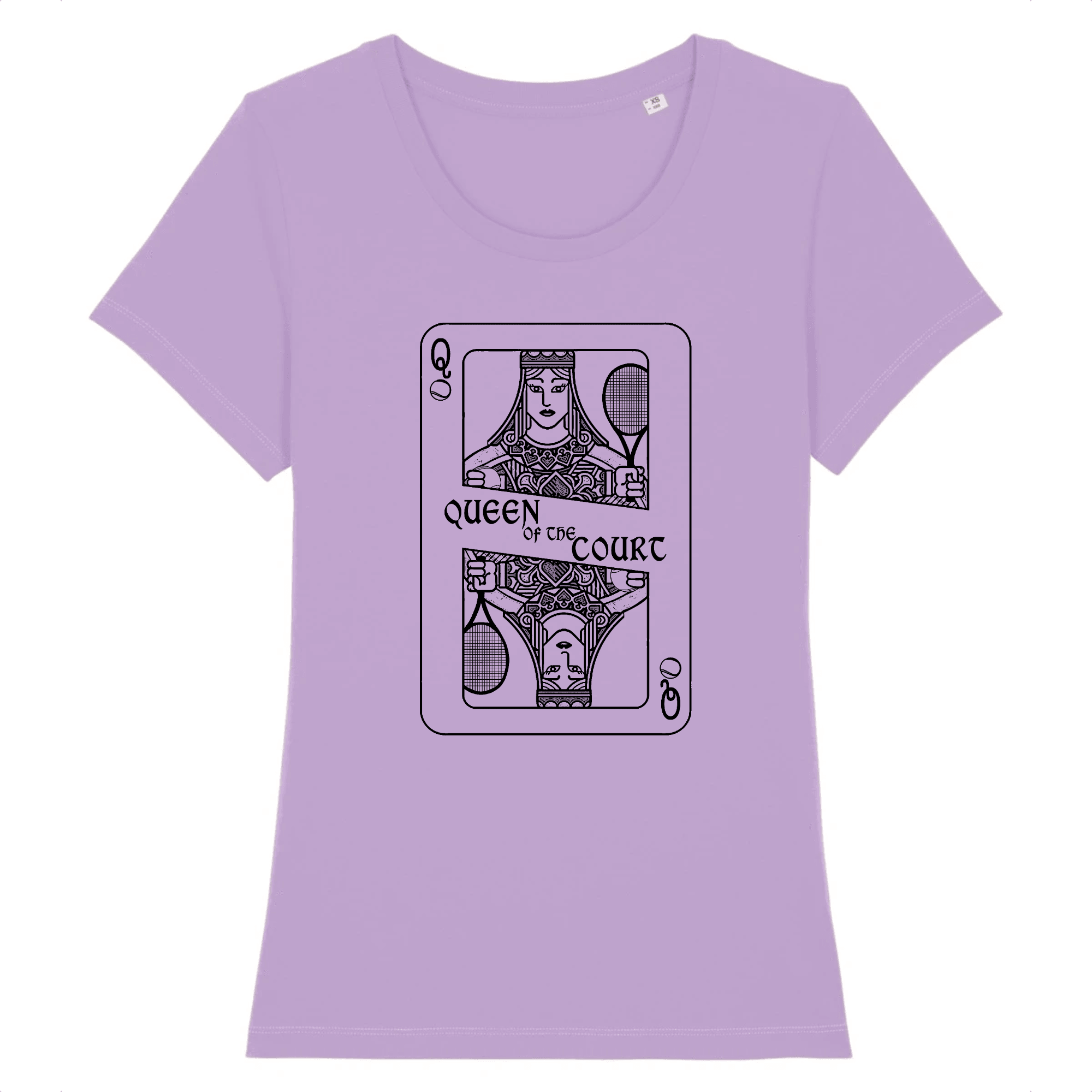 T-shirt carte Queen of the court Femme