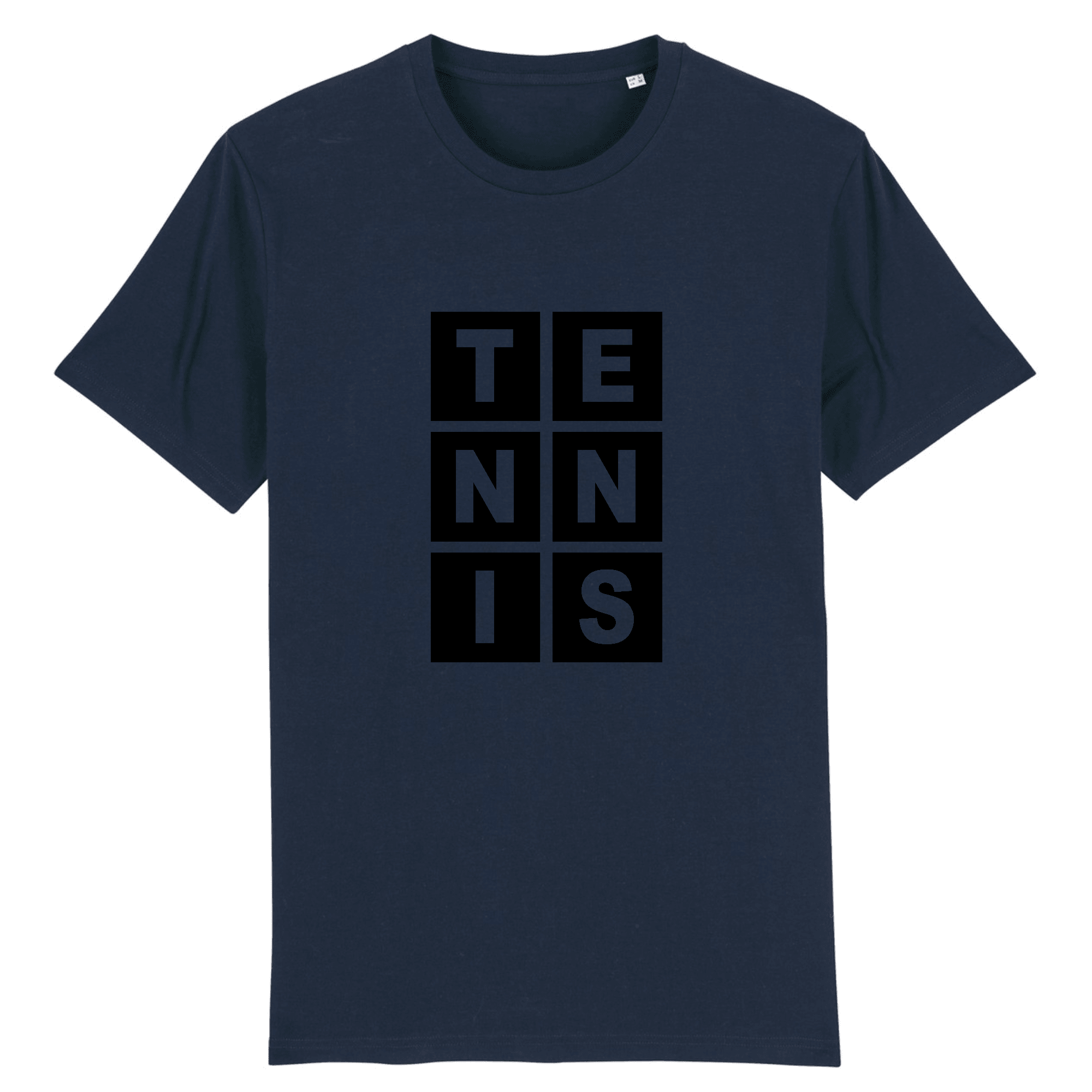 T-shirt Lettres TENNIS noir Homme
