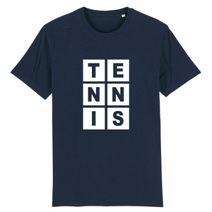 T-shirt Lettres TENNIS blanc Homme