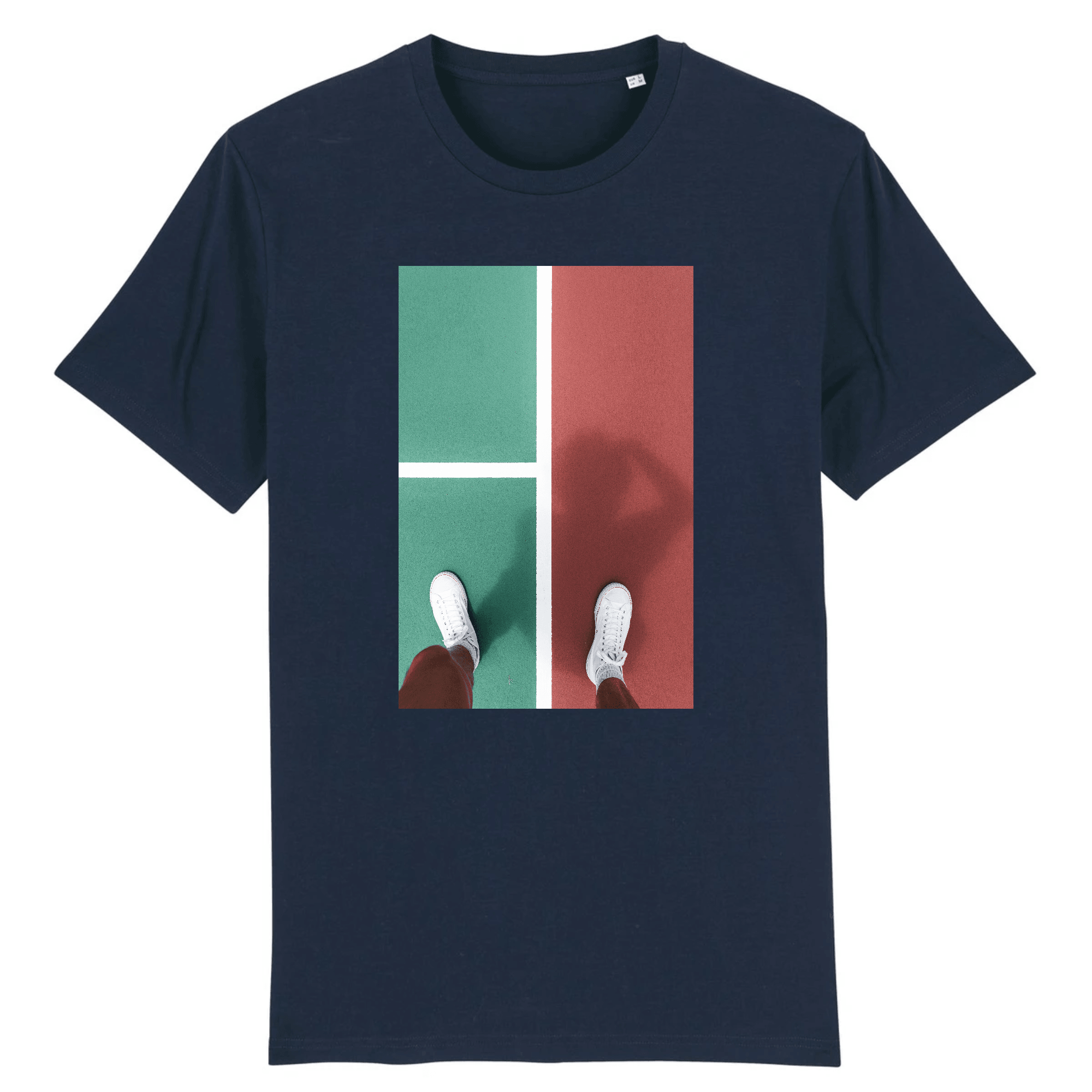 T-shirt Terrain tennis rouge & vert Homme