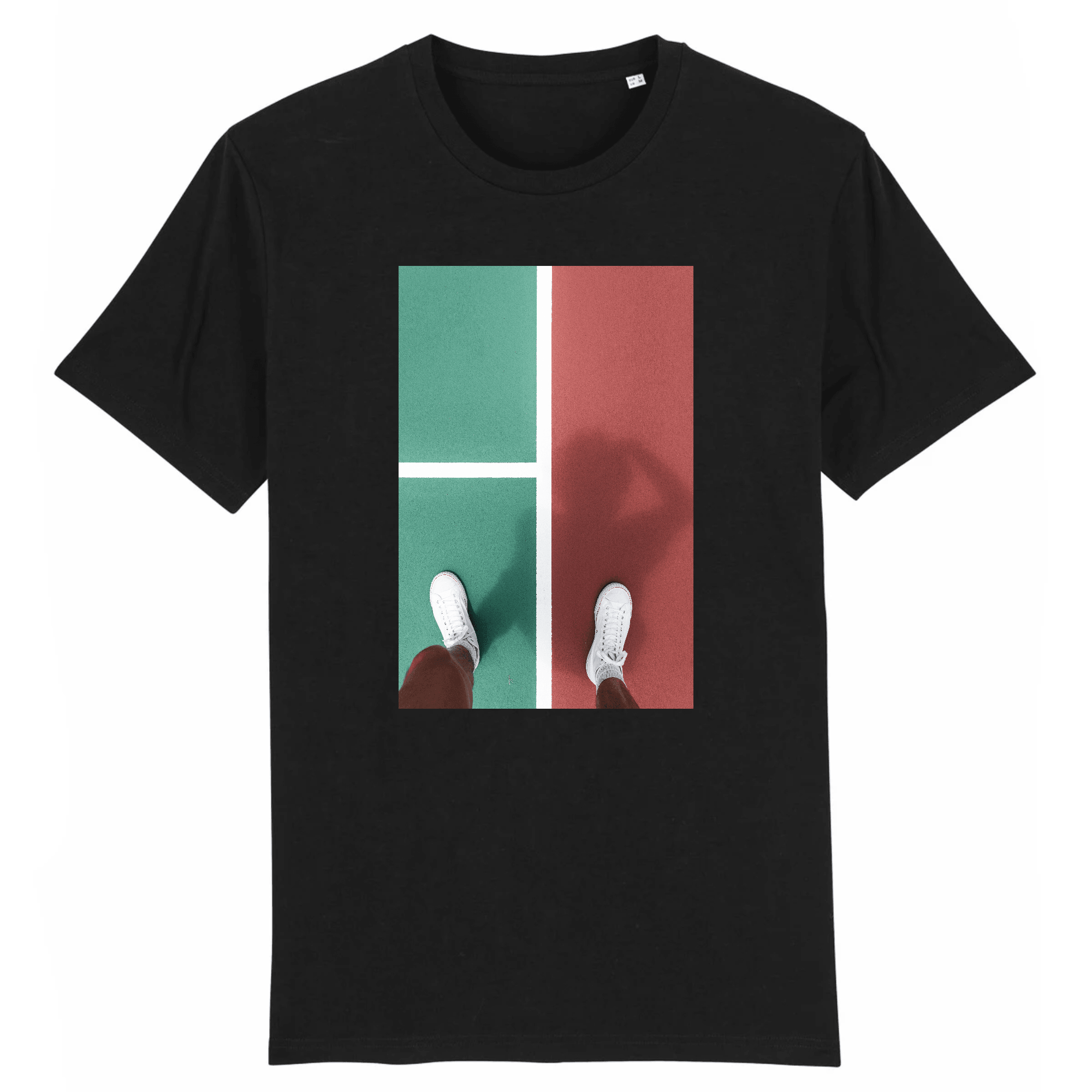 T-shirt Terrain tennis rouge & vert Homme
