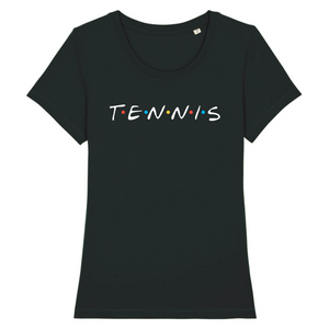 T-shirt Tennis friends blanc Femme