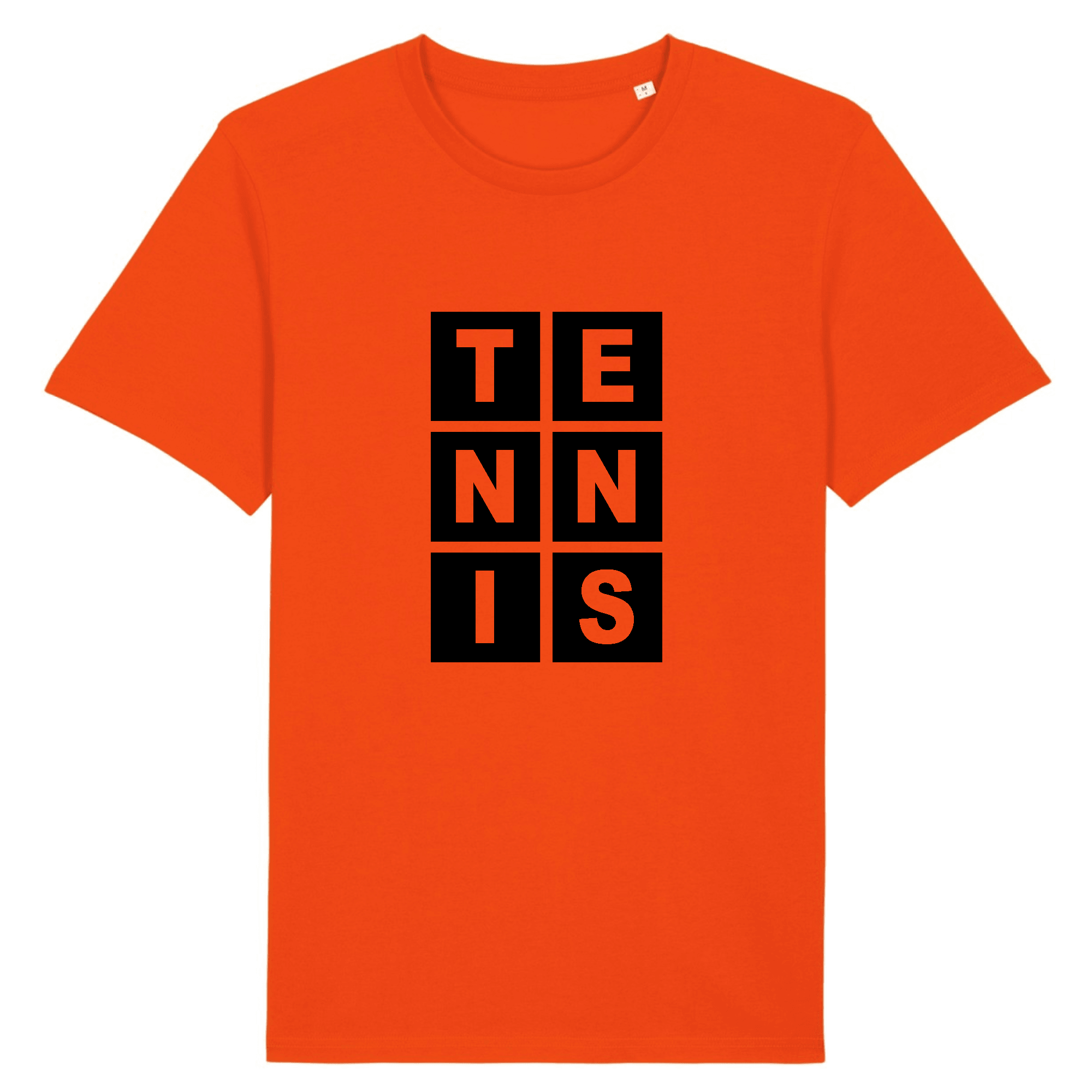 T-shirt Lettres TENNIS noir Homme